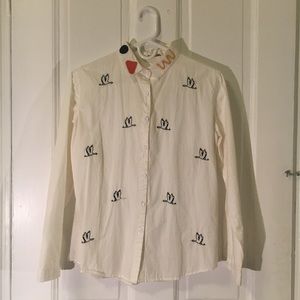 Funky Tokyo Embroidered Button down